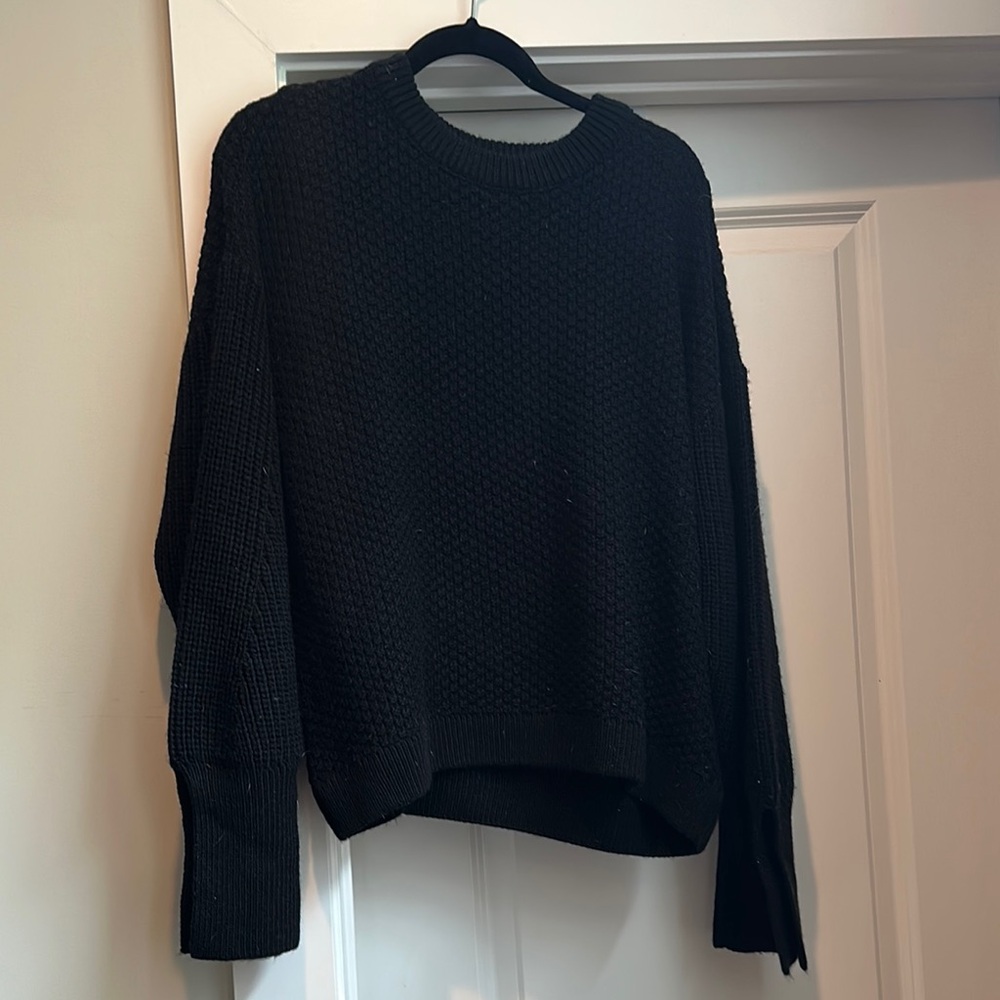 Topshop Black Crew Neck Sweater